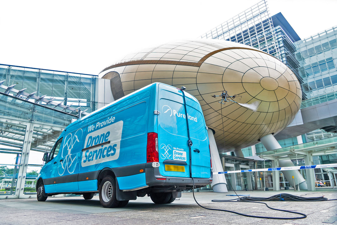 Pureland Drone Facade Cleaning